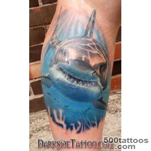 Darkside Tattoo  Tattoos  Dave Racci  Color Great White Shark _38