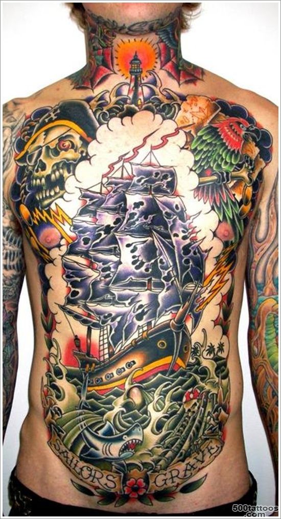 35 Regal Ship based tattoo designs_25