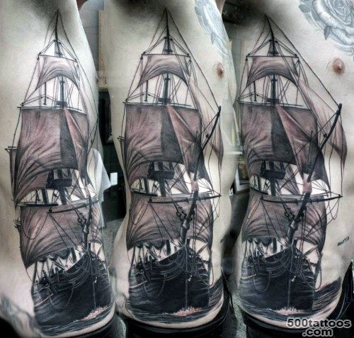 70 Ship Tattoo Ideas For Men   A Sea Of Sailor Designs_23