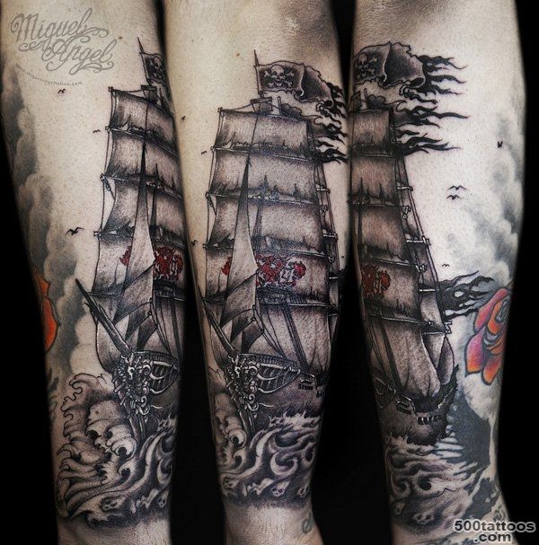 100 Boat Tattoo Designs  Art and Design_17