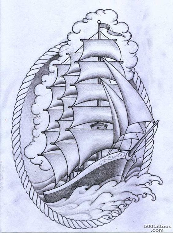 Ship tattoo by ~TeroKiiskinen on deviantART  Tattoo Flash ..._27