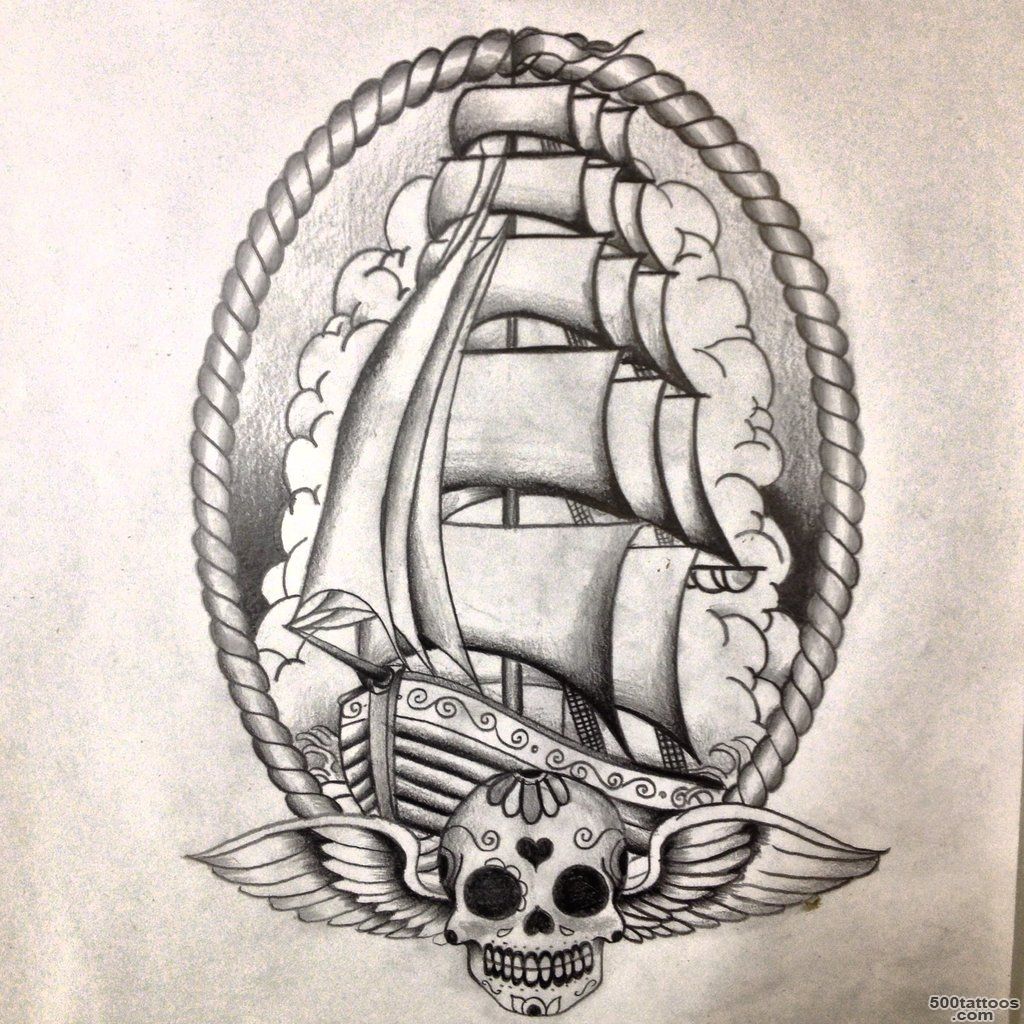 Ship Tattoo Images amp Designs_19