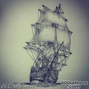 18+ Sailor Ship Tattoo Designs_47
