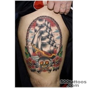 30 Beautiful Ship Tattoos Seaing What It is All About !_43