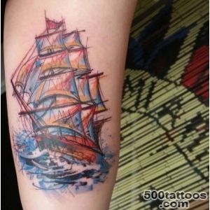 50 Amazing Ship Tattoos You Won#39t Believe Are Real   TattooBlend_28