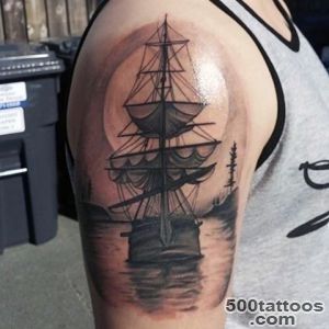 70 Ship Tattoo Ideas For Men   A Sea Of Sailor Designs_30