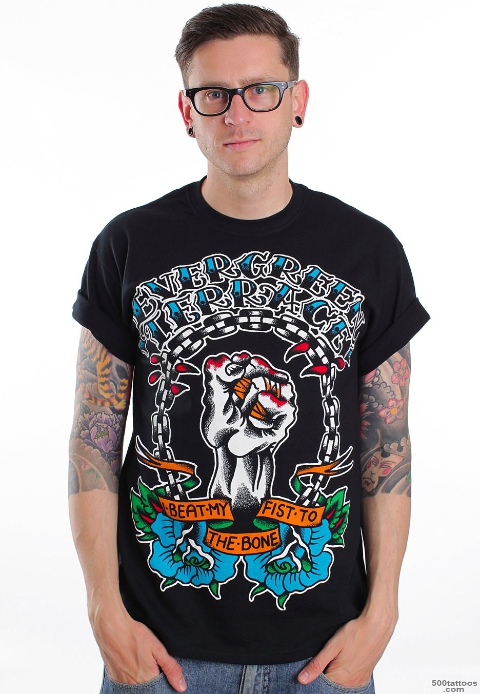 Evergreen Terrace   Tattoo   T Shirt   Official Merch Store ..._11