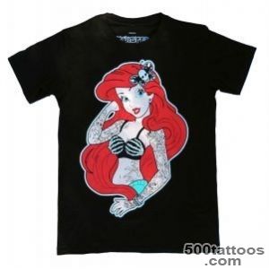 Twisted Ariel Little Mermaid Tattoo T Shirt   Twisted Apparel_12