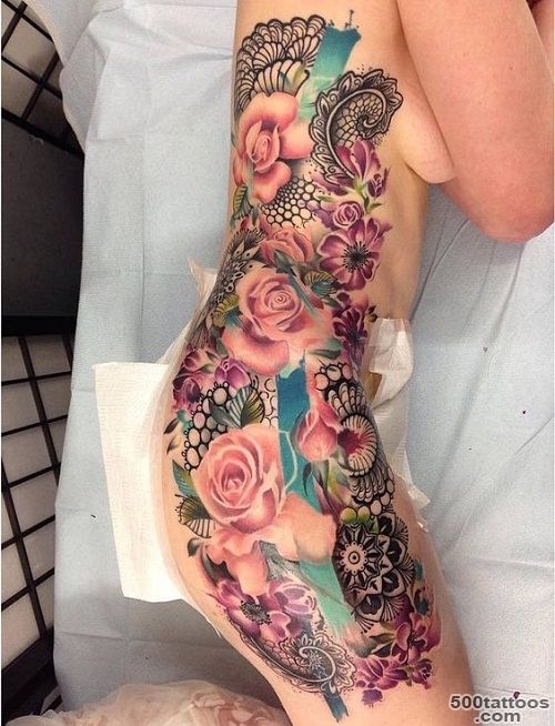 21 Side Tattoo Ideas and Designs with Images   Piercings Models_19