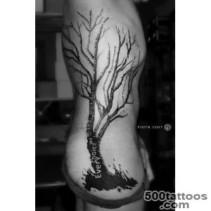 Tree side piece with quotes  Best tattoo ideas amp designs_45