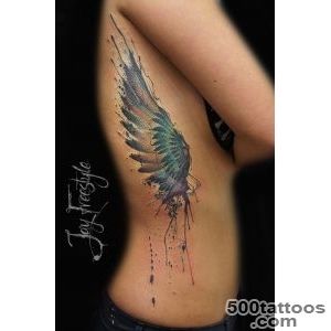 Watercolor Wing Side Tattoo  Best tattoo ideas amp designs_5