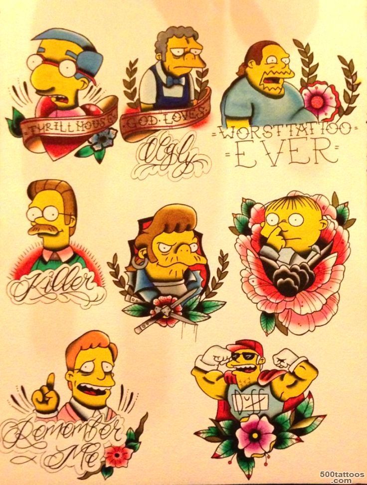 1000+ ideas about Simpsons Tattoo on Pinterest  Tattoos, Alex ..._11