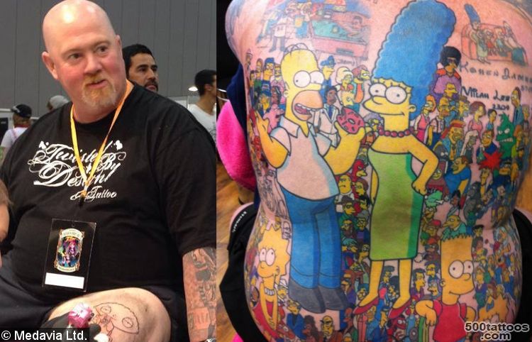 Giant Simpsons tattoo  Medavia_43