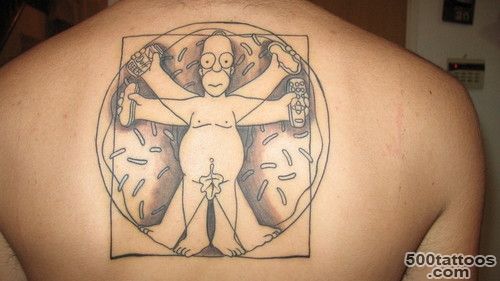 Homer Simpson as the Vitruvian Man – Tattoo Picture at ..._47