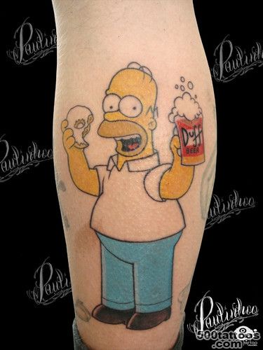 Homer Simpson Tattoo  Free Tattoo Pictures_40