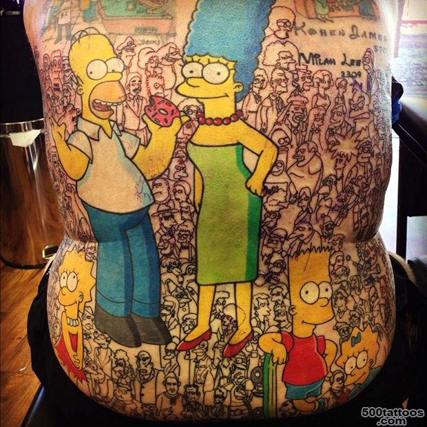 Man with over 200 tattoos of The Simpsons characters confirmed as ..._16