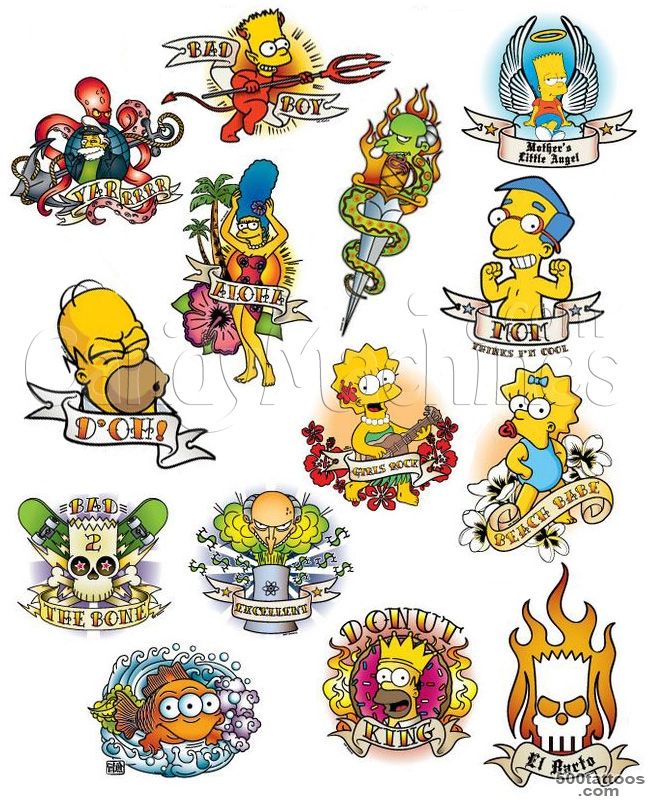 Pin Simpsons Tattoos Tattoo Art Gallery on Pinterest_33