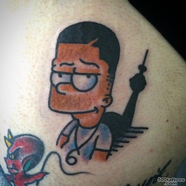 Someone Got A Tattoo Of Bart Simpson As Drake Because Why Not_48