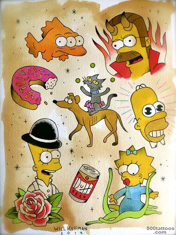 Steamed Hams Simpsons tattoo   beautiful  Fan Art   Movies, TV ..._18