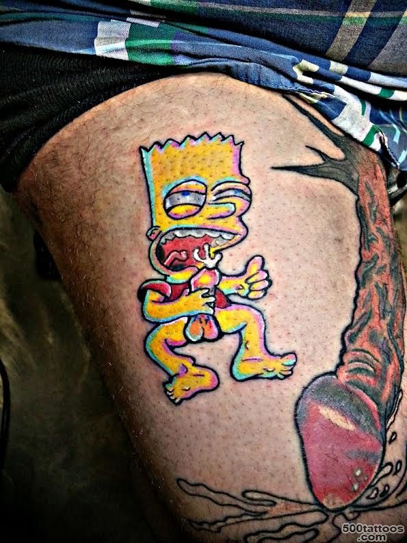 The most disturbing Bart Simpson tattoo ever   Tattoos by ..._4