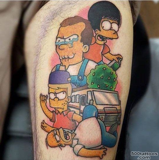 The Top 50 #39Best Simpsons Tattoos#39 Of 2015  Four Finger Discount_1
