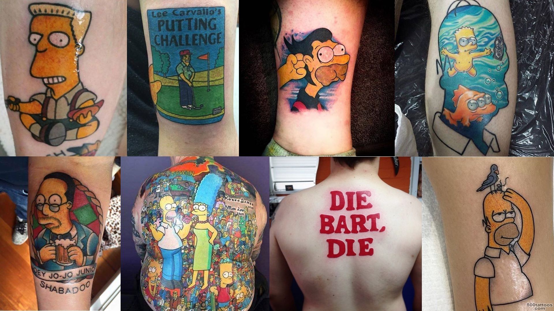 The Top 50 #39Best Simpsons Tattoos#39 Of 2015  Four Finger Discount_6