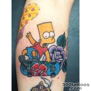 Tattoos By Drew Cottom  Here is a skateboarding Bart Simpson _7