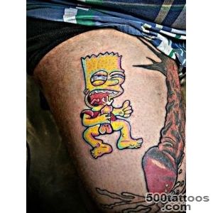 The most disturbing Bart Simpson tattoo ever   Tattoos by _4