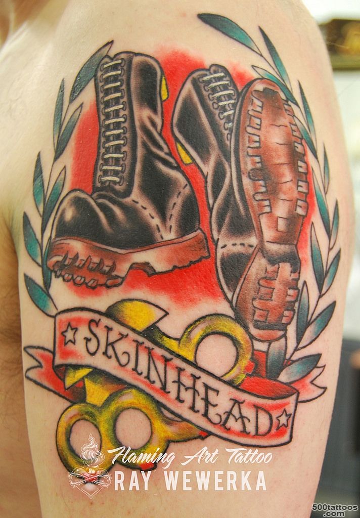 Skinhead Tattoo  More art and tattoos here www.facebook.co…  Flickr_6