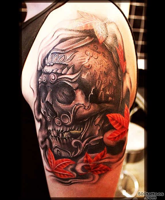 119 Badass Crazy Skull Tattoos and Designs_25