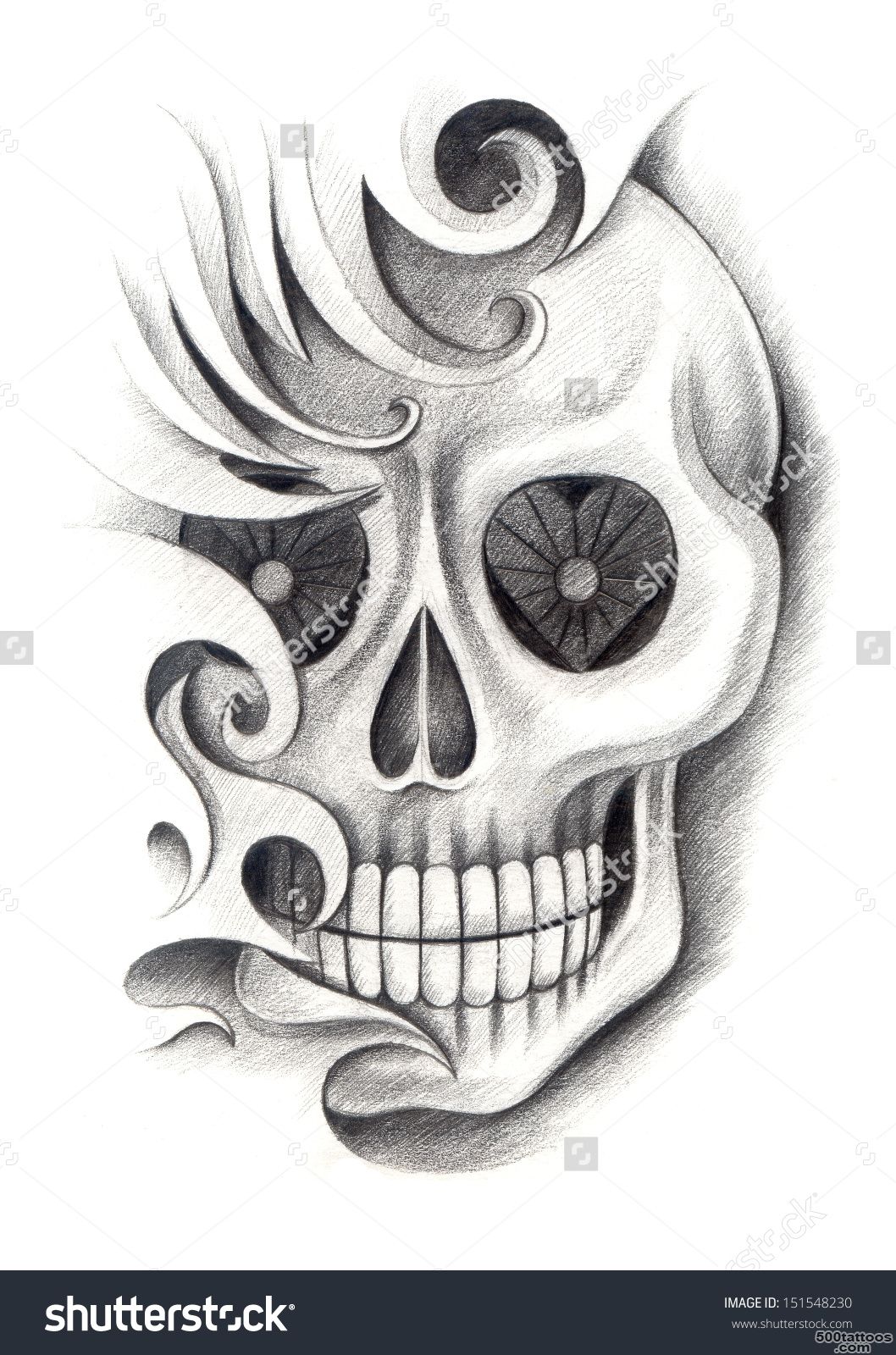 Skull Tattoo Stock Photos, Images, amp Pictures  Shutterstock_31