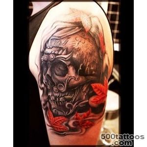 119 Badass Crazy Skull Tattoos and Designs_25