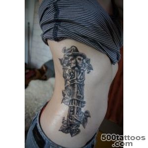 Zbrucz statue inspired tattoo, slavic pagan god with linden _20