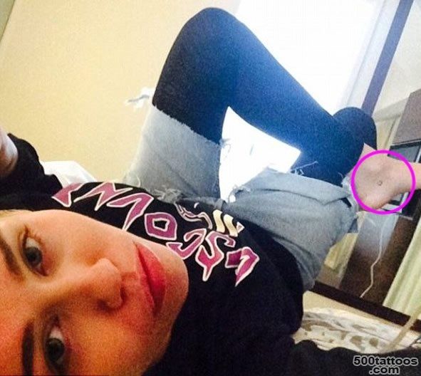 Miley Cyrus Gets New Friendship Ankle Tattoo Inked by Her ..._34