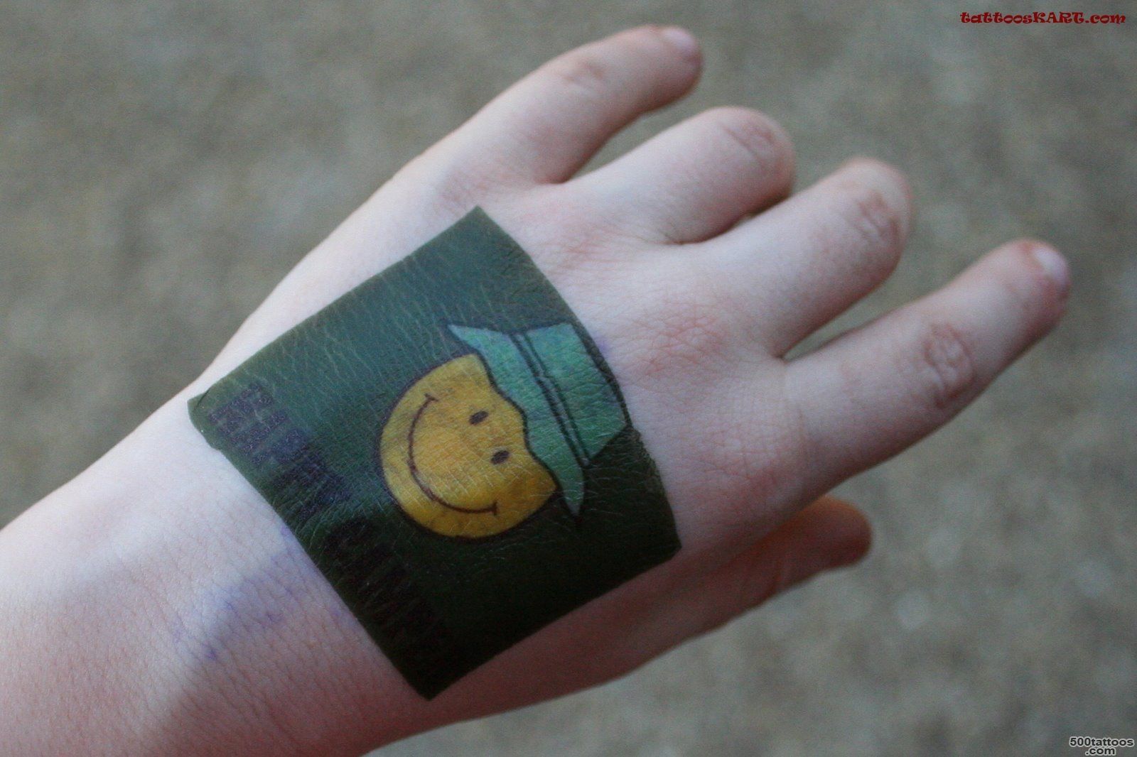 Pin Smiley Face Tattoo On Wrist Homemade Tattoos on Pinterest_29