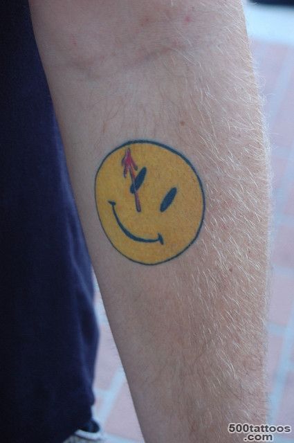 Pin Watchmen Smiley Tattoo The Comedian From In on Pinterest_40