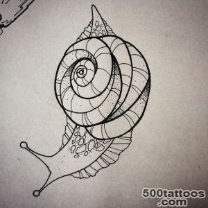 34+ Latest Snail Tattoo Designs_4