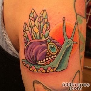 Pinky Darling @ Cosmic Tattoo • My quartz crystal snail done today _41