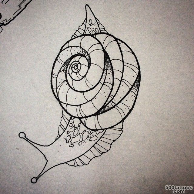 34+ Latest Snail Tattoo Designs_4
