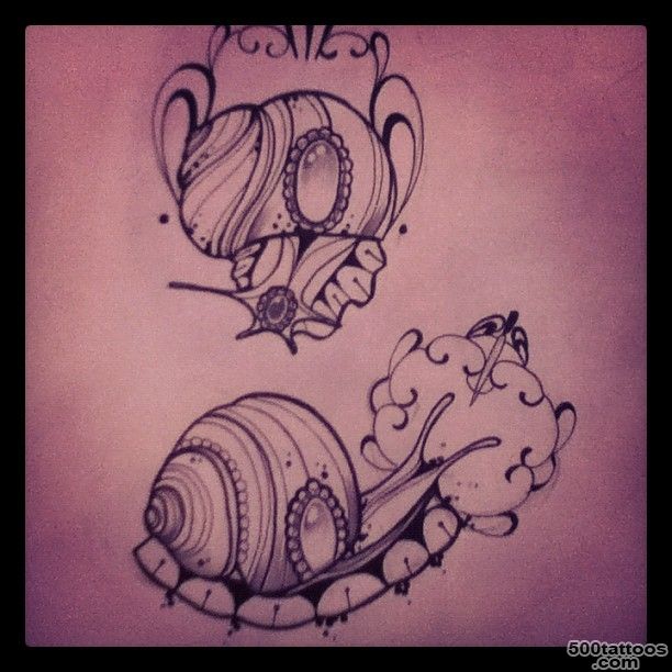 34+ Latest Snail Tattoo Designs_27