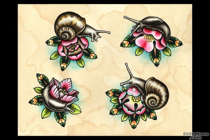 Snail Tattoo Images amp Designs_16