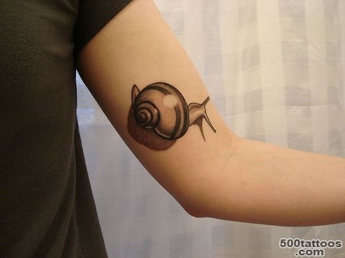 Snail Tattoo On Elbow  Tattoobite.com_9