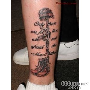 Fallen Army Soldier Remembrance Tattoo On Back  Fresh 2016 _34