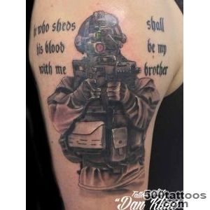 Kline Family Ink Black and grey portrait tattoo of soldier _7
