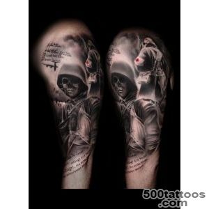 Military Skull Soldier Tattoo On Sleeve   Tattoes Idea 2015  2016_6