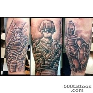 Soldiers tattoo spartan samurai army soldier  Tattoos I did _45