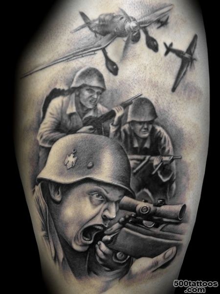 Realistic Soldier Tattoo by Demon Tattoo_17