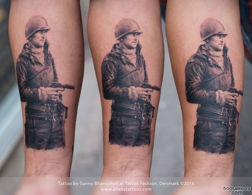 Татуировка Советский солдат
