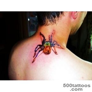 Yellow spider tattoo on arm   Tattooimagesbiz_43