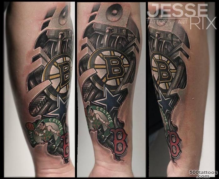 Jesse Rix Tattoos  Tattoos  Half Sleeve  Sports Logo Tattoo_17